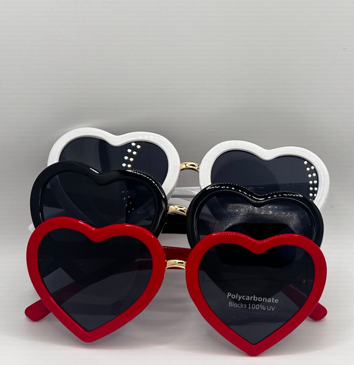 Kids heart sunglasses assorted classic colors