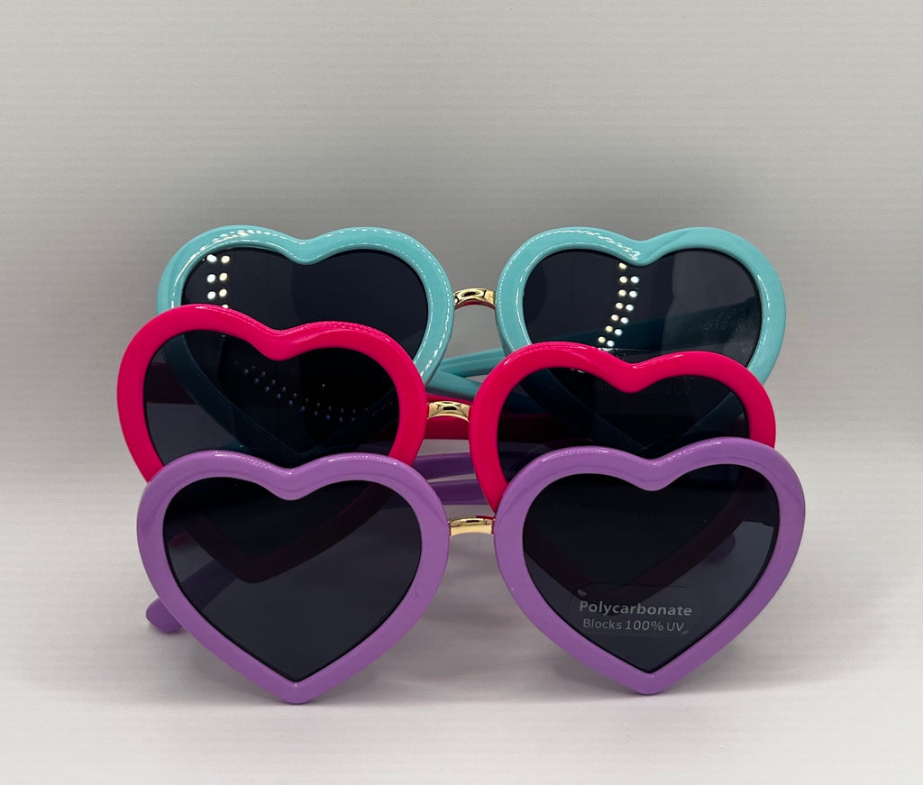 Kids heart sunglasses assorted colors